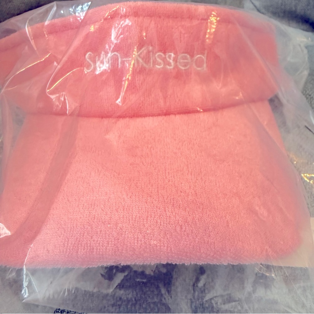Pink Terry Cloth Visor